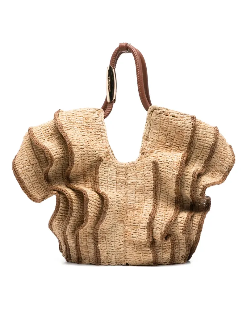 Zimmermann small Goldentime tote bag - Nude Nude