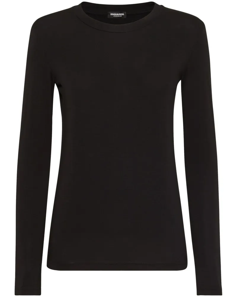 Dsquared2 Klassisches Langarmshirt - Schwarz Schwarz