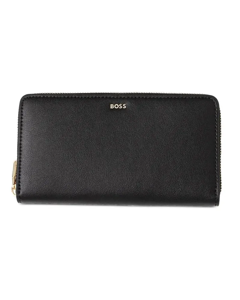 HUGO BOSS Portemonnaie mit Reißverschluss - Schwarz Schwarz