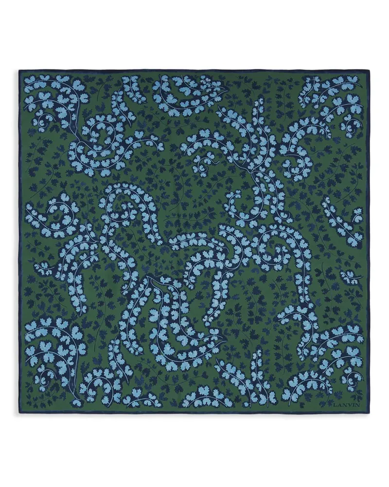 Lanvin Schal aus Seide - Grün Grün