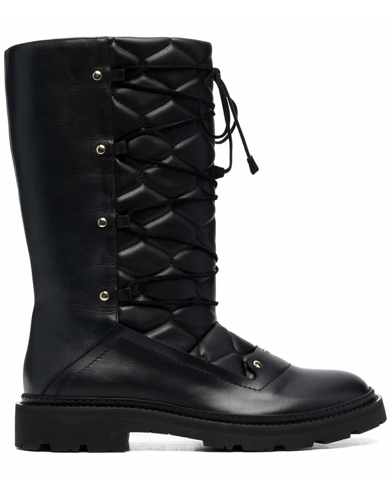Bally Stiefel mit Schnürung - Schwarz Schwarz