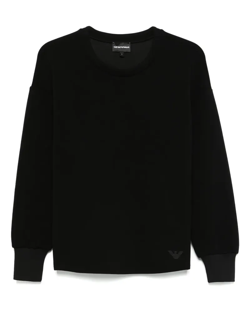 Emporio Armani Scuba-Sweatshirt - Schwarz Schwarz