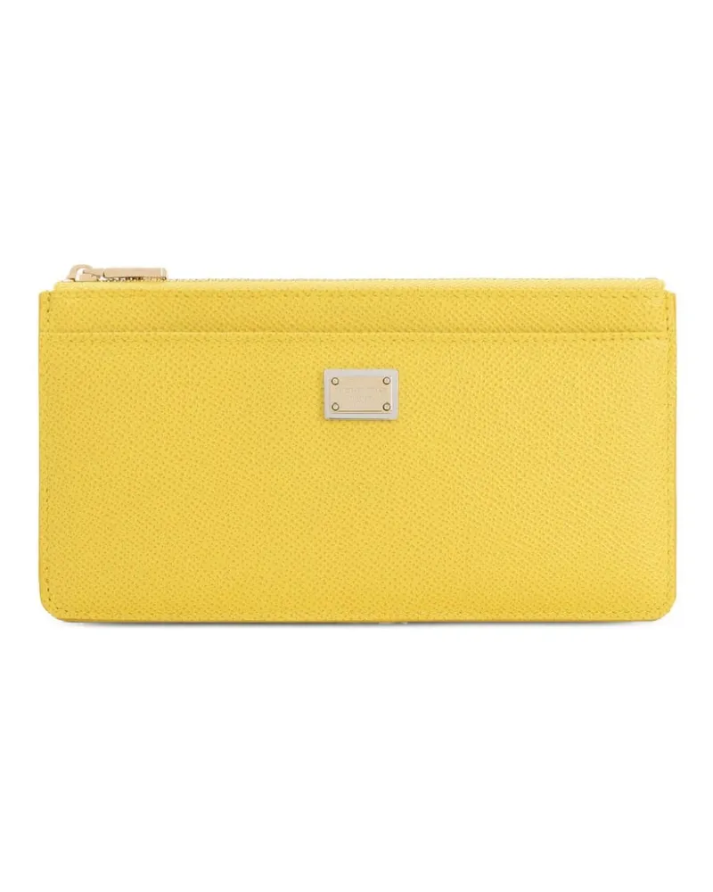 Dolce & Gabbana Dauphine Portemonnaie - Gelb Gelb