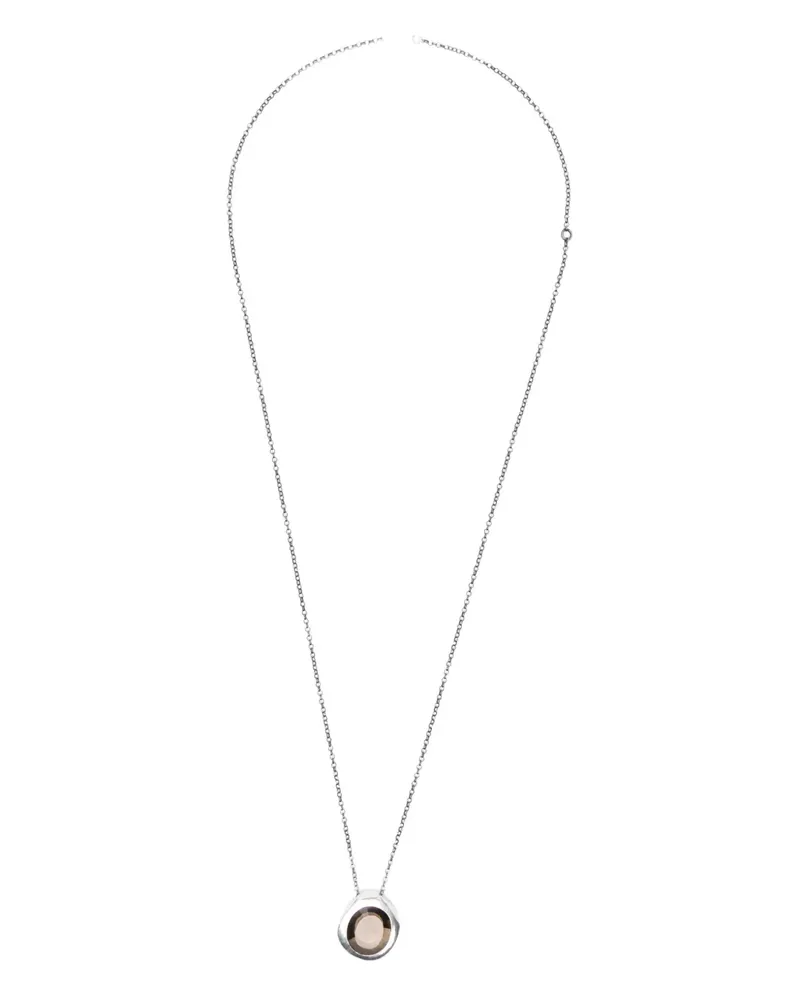 Rosa Maria Halskette aus Sterlingsilber mit Quarz Silber