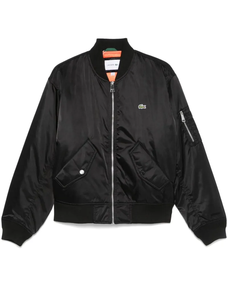 Lacoste Gefütterte Bomberjacke - Schwarz Schwarz