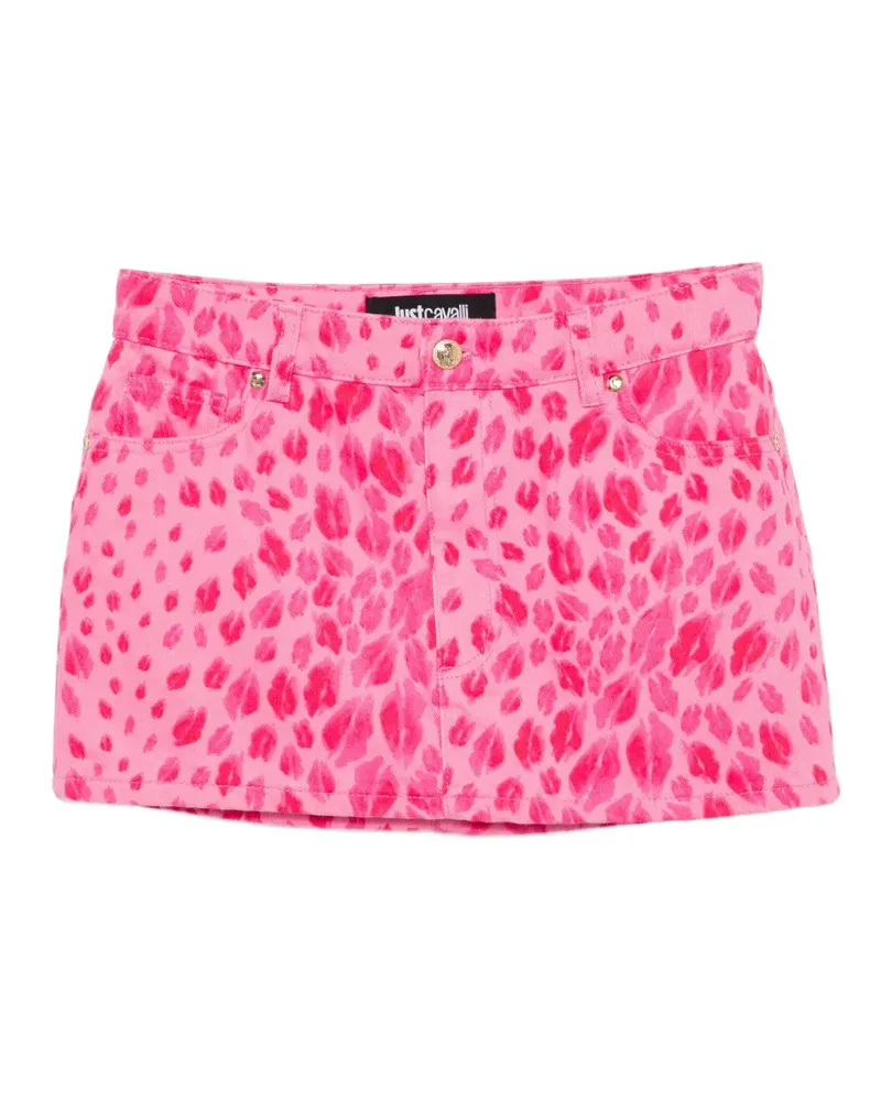 Just Cavalli Gemusterter Minirock - Rosa Rosa