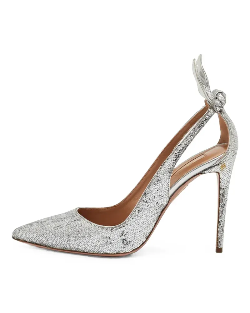 Aquazzura Bow Tie pumps - Silber Silber