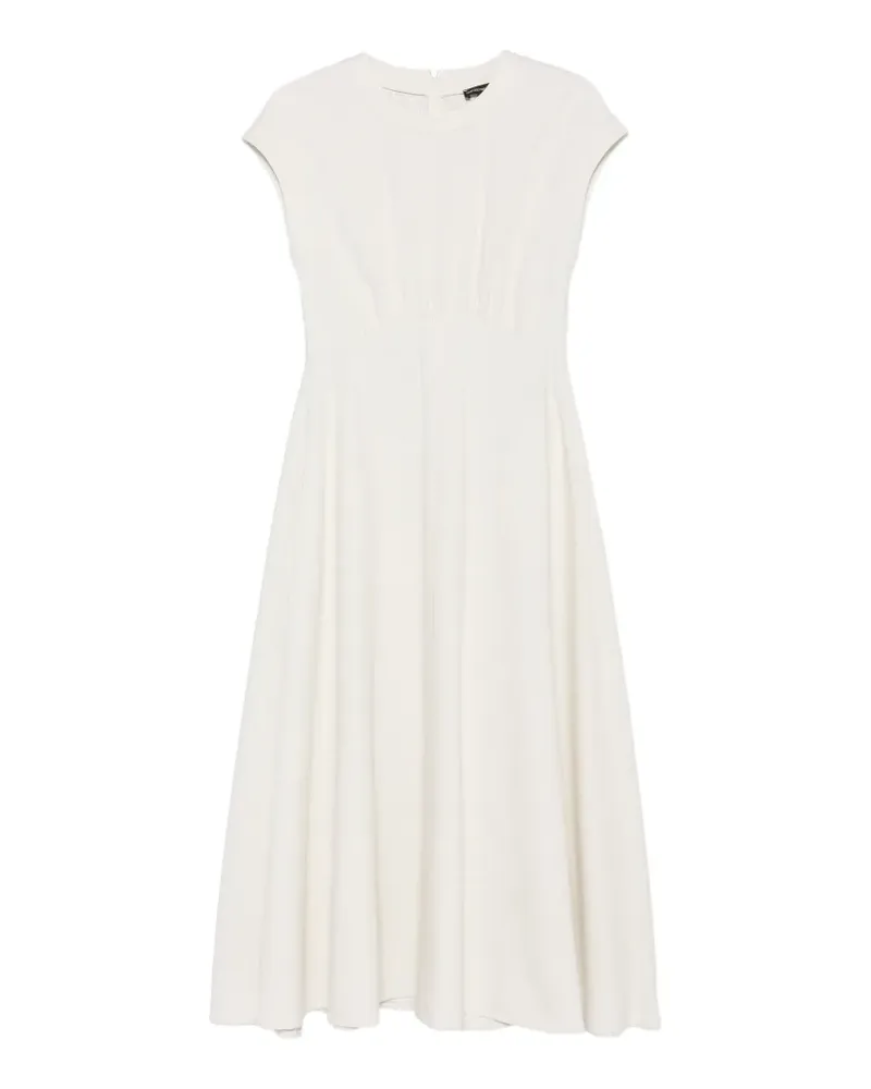 Emporio Armani empire-line cap-sleeve midi dress - Nude Nude