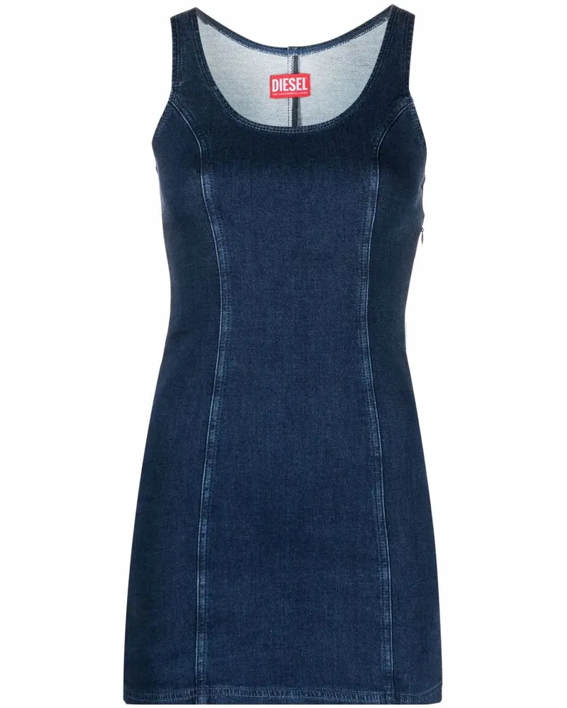 Diesel Kurzes Jeanskleid - Blau Blau