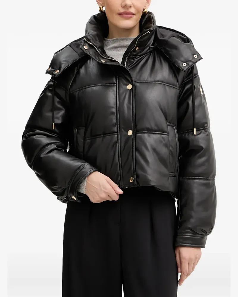 Fracomina hooded puffer jacket - Schwarz Schwarz