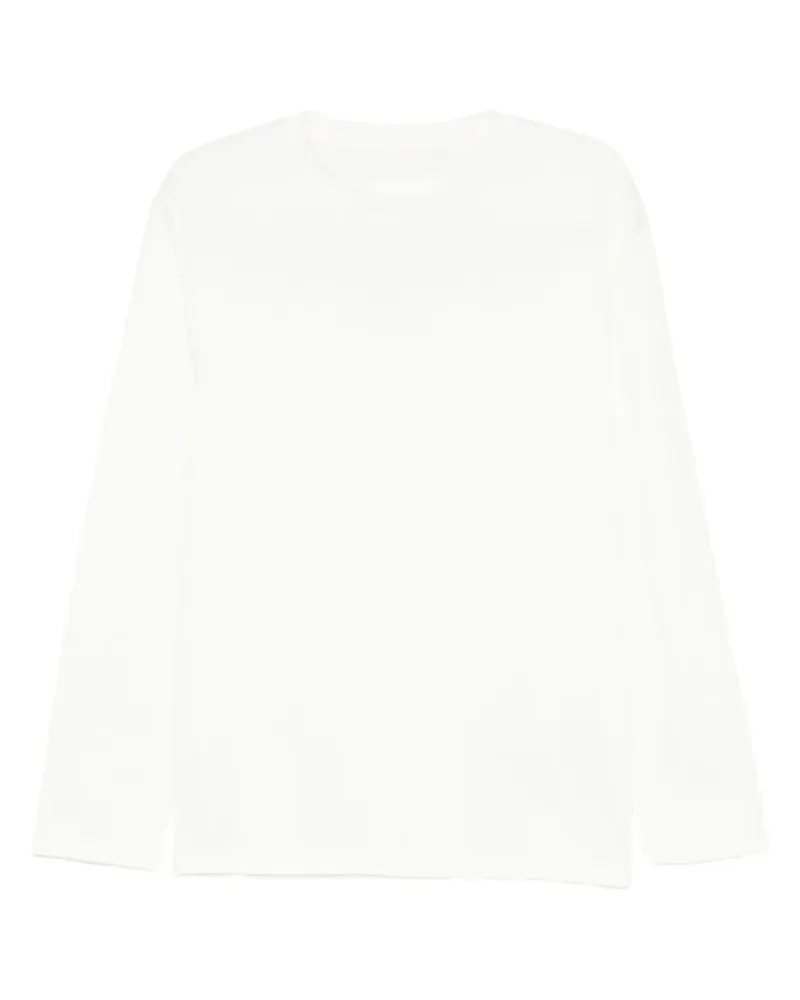 Jil Sander Langarmshirt aus Baumwolle - Weiß Weiß