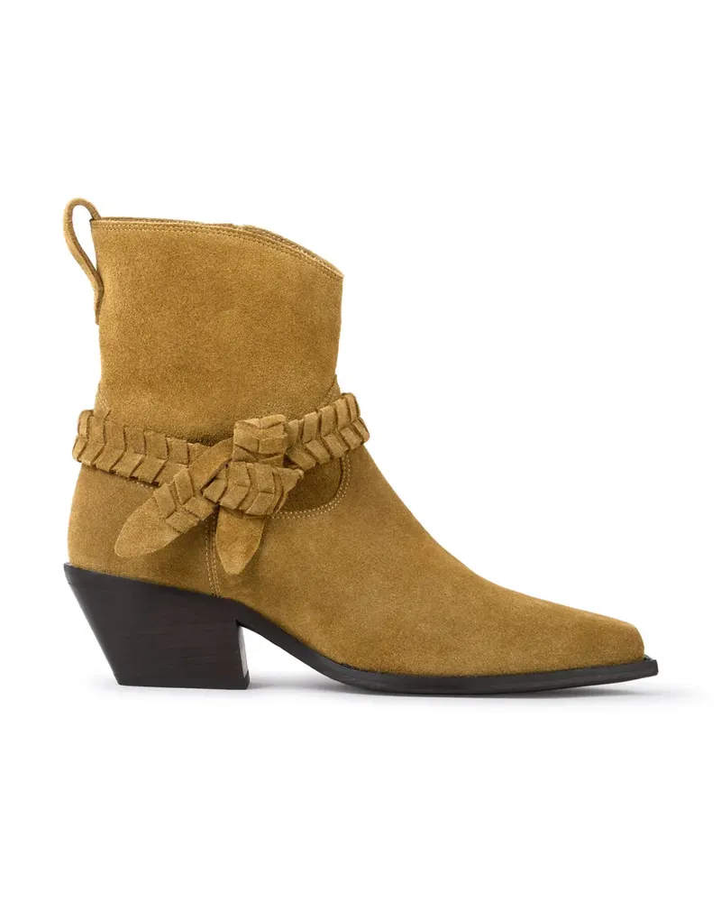 ba&sh Lowcowby Westernstiefel aus Wildleder - Braun Braun