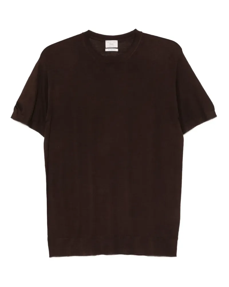 Daniele Fiesoli T-Shirt mit Rundhalsausschnitt - Braun Braun