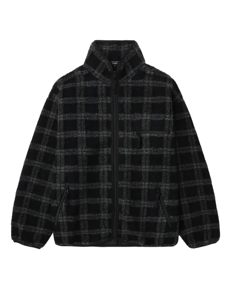 Comme des Garçons Karierte Hemdjacke mit Reißverschluss - Schwarz Schwarz