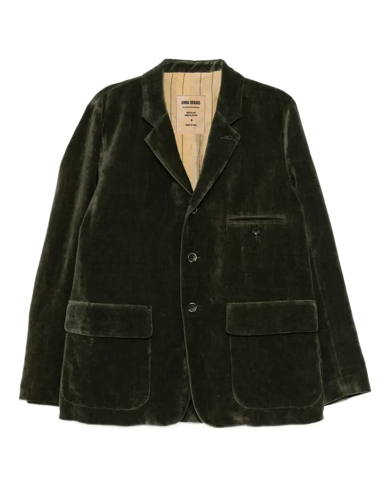 Uma Wang velvet blazer - Grün Grün