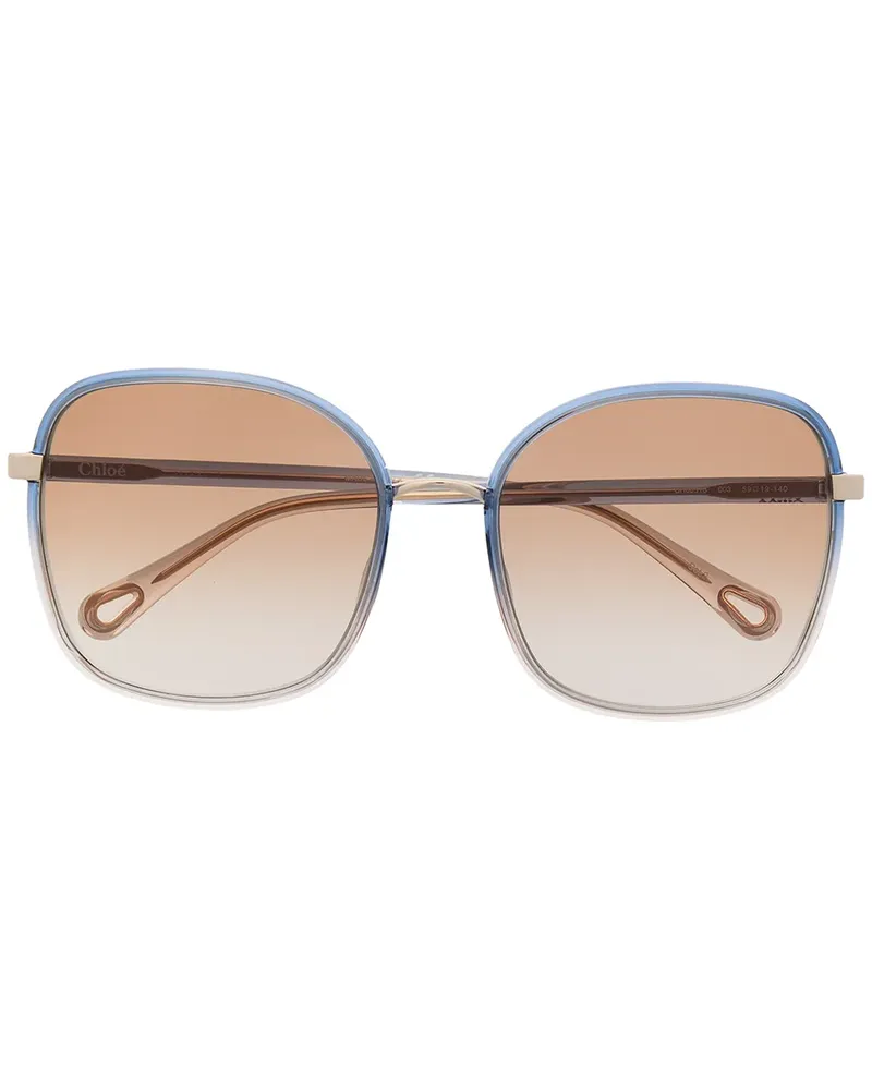 Chloé Sonnenbrille im Oversized-Look - Grau Grau