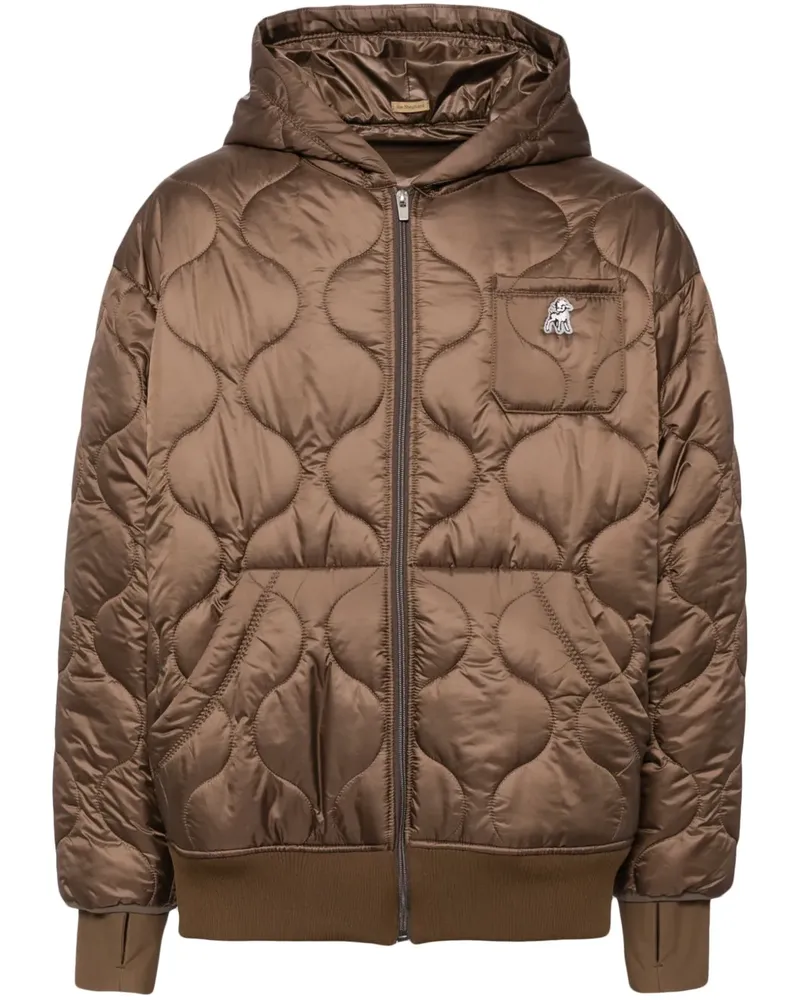 Undercover Daunenjacke mit Logo-Applikation - Braun Braun