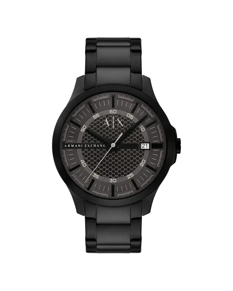 Armani Exchange Round-face 44mm - Schwarz Schwarz