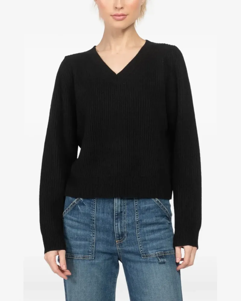Nili Lotan Korina V-neck top - Schwarz Schwarz
