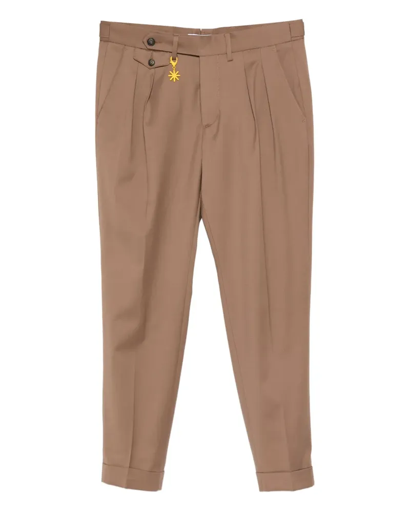 Manuel Ritz Gerade Hose - Braun Braun
