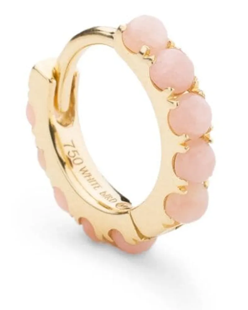 WHITE BIRD 18kt Ismène Gelbgoldcreole mit Opal Gold