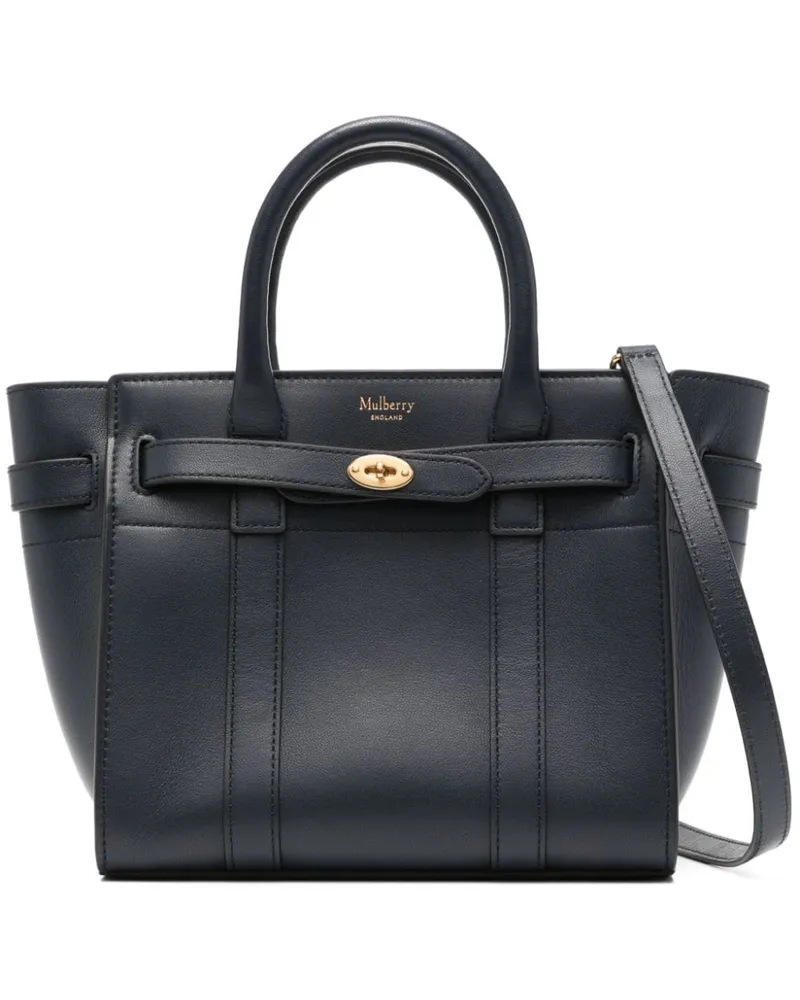 Mulberry Zipped Bayswater Mini-Tasche Blau