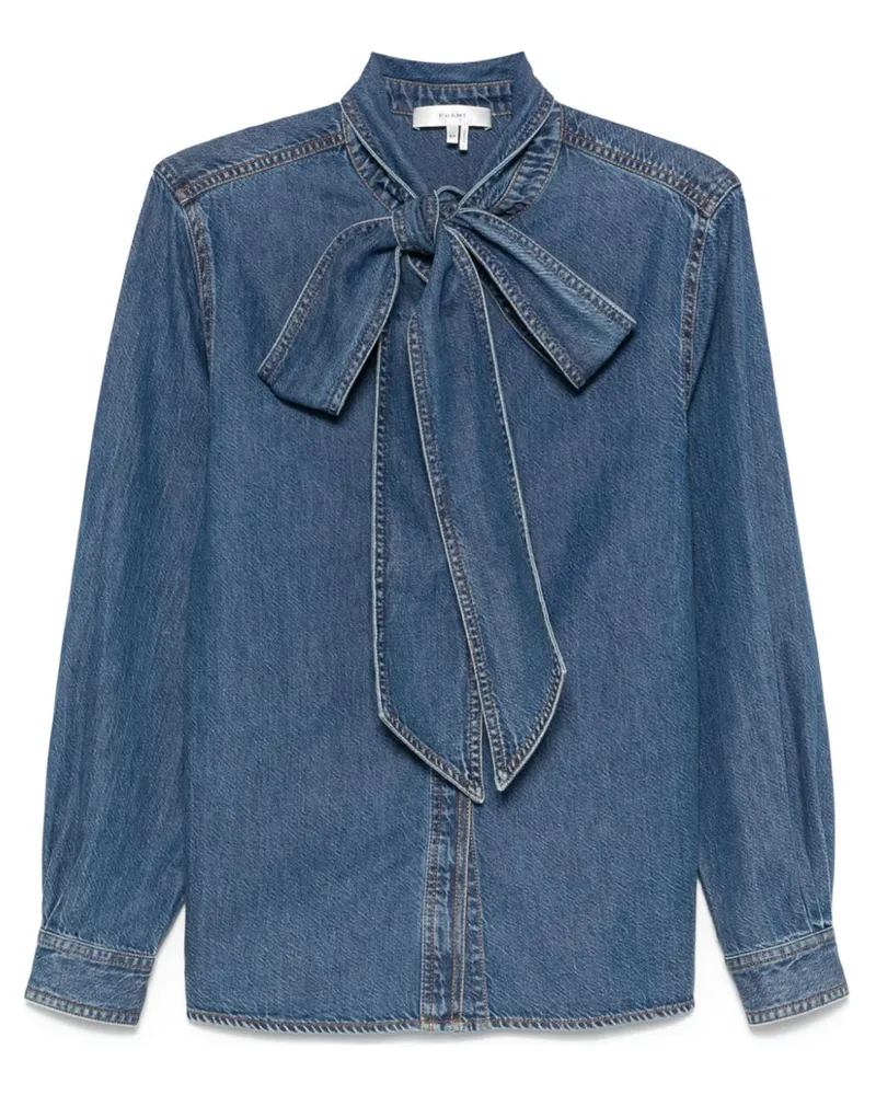 Frame Denim Secretary Hemd - Blau Blau
