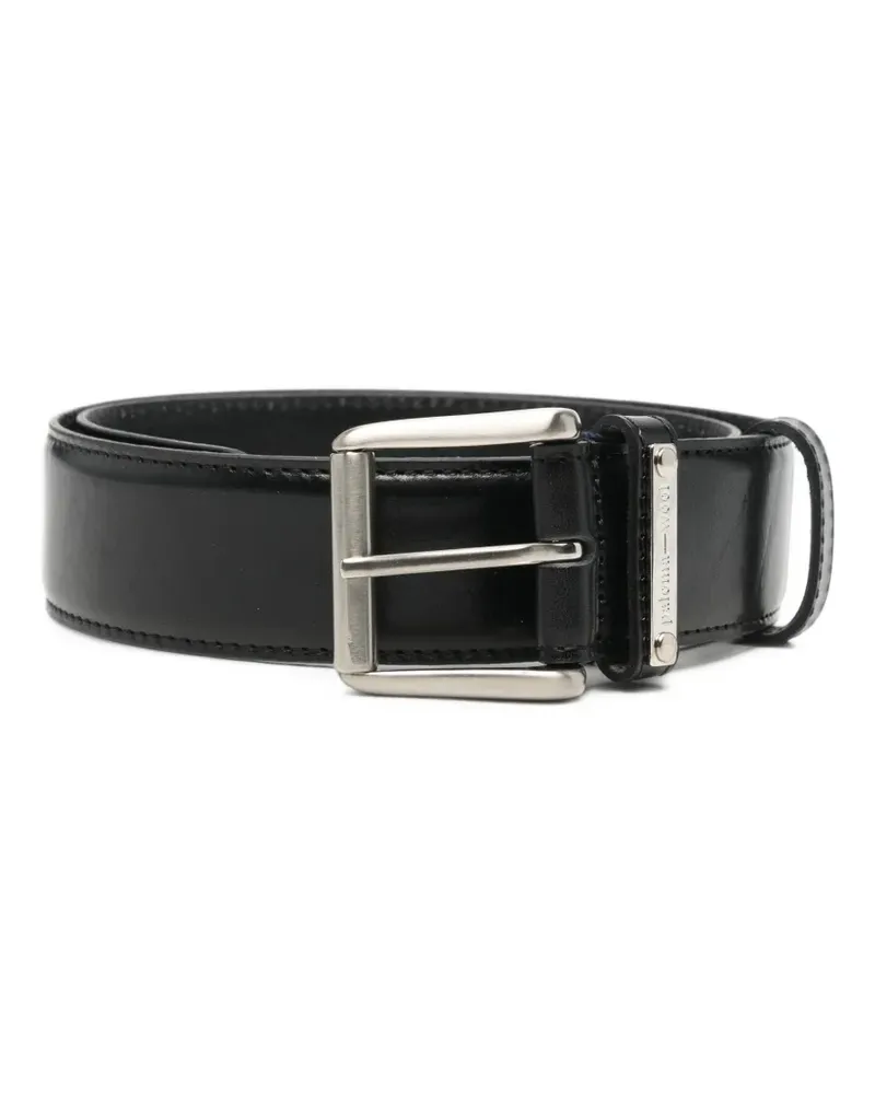 Paloma Wool Juana Waist Ledergürtel mit Logoplakette - Schwarz Schwarz