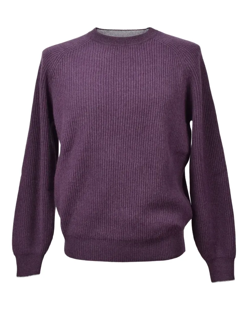 Brunello Cucinelli Gerippter Kaschmirpullover - Violett Violett