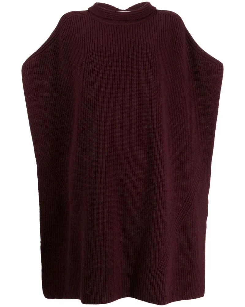 Sa Su Phi Geripptes Cape - Rot Rot