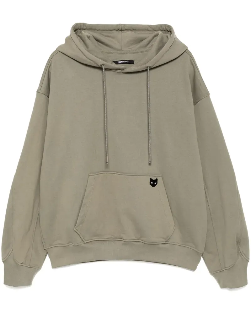 SONGZIO Ausgeblichener Hoodie - Grün Grün