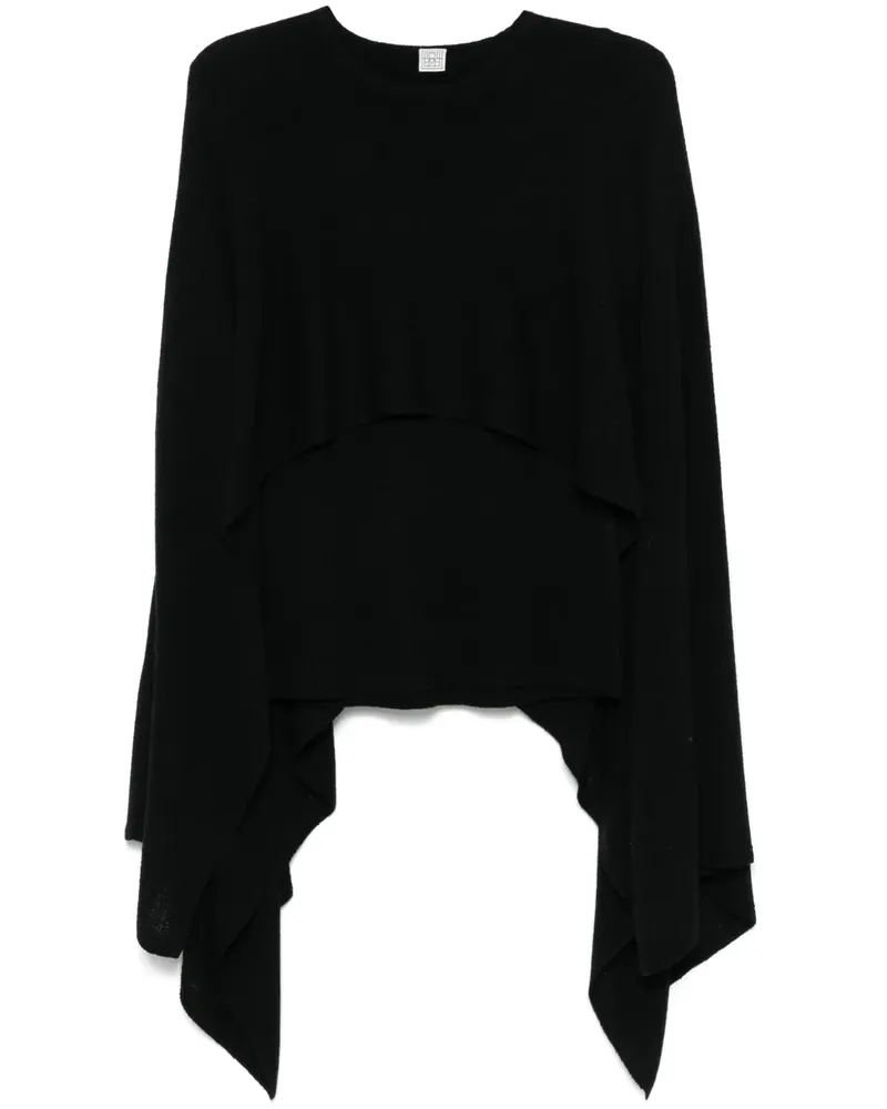 Totême Pullover im Cape-Design - Schwarz Schwarz