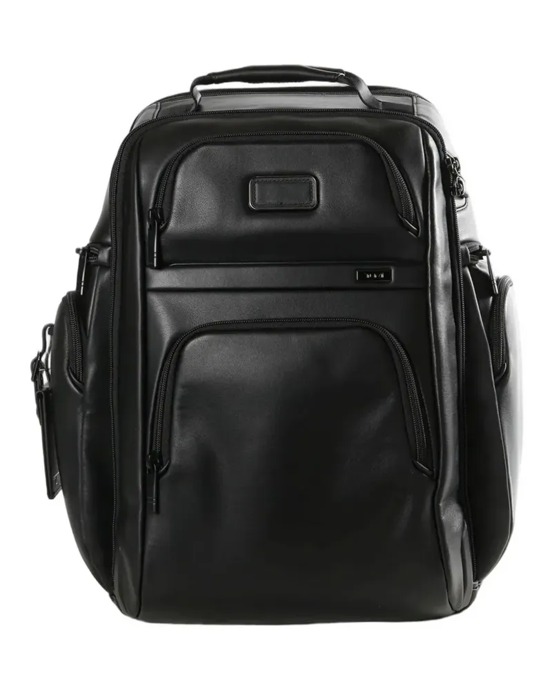 Tumi leather laptop backpack - Schwarz Schwarz