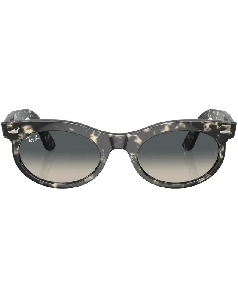 Ray Ban Wayfarer Oval Sonnenbrille mit ovalem Gestell - Grau Grau