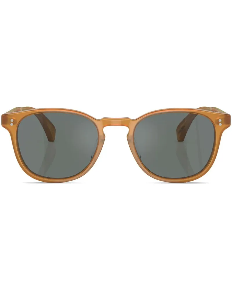 Oliver Peoples Finley Esq. Sonnenbrille mit rundem Gestell - Braun Braun