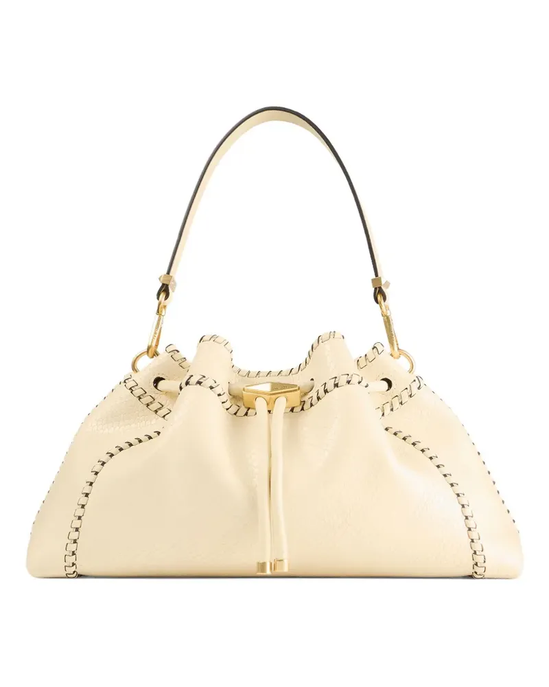 Jimmy Choo Mittelgroße Cinch Schultertasche - Nude Nude