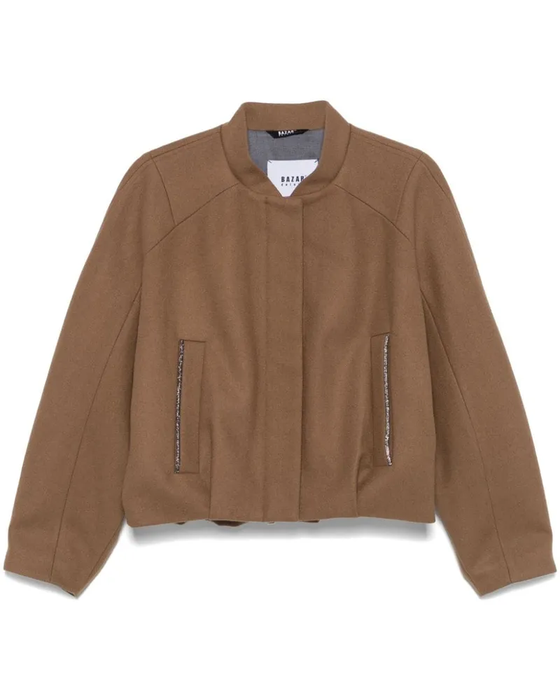 Bazar Deluxe Jacke mit Kristallen - Braun Braun