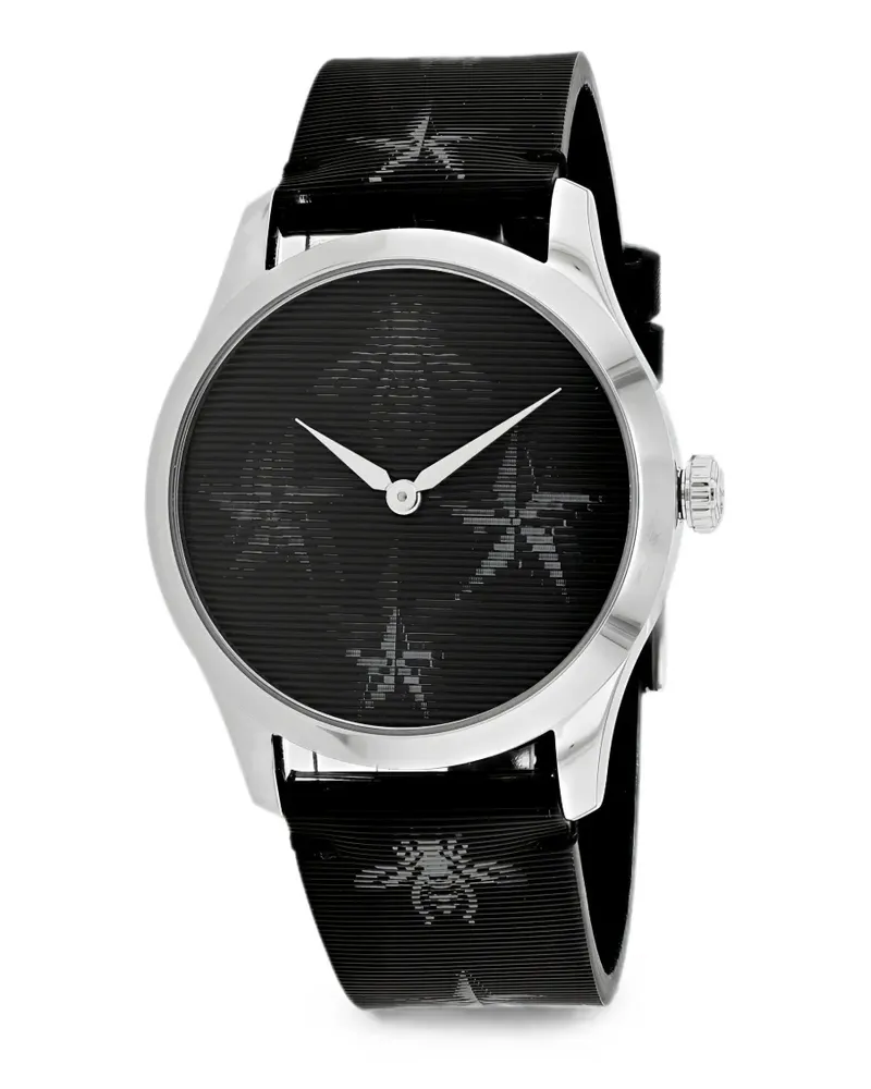 Gucci G-Timeless bee-motif 38mm watch - Schwarz Schwarz
