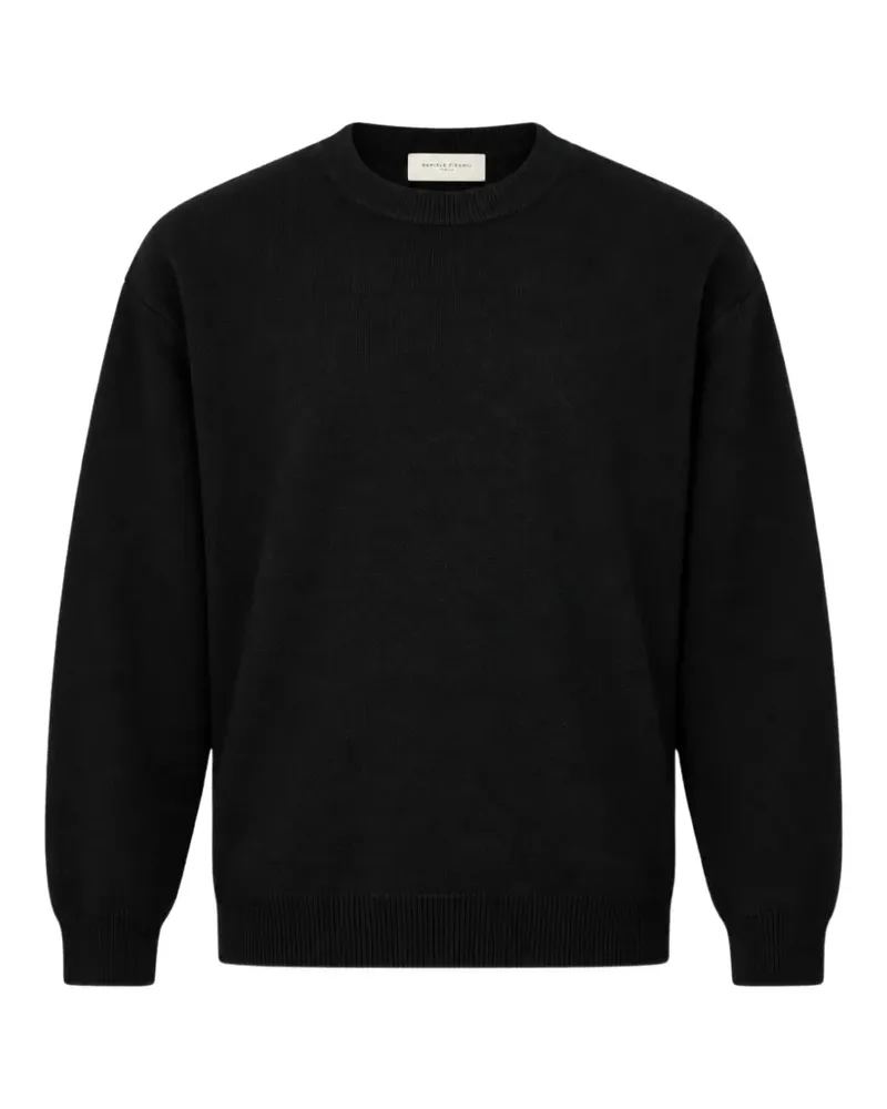 Daniele Fiesoli Pullover aus Piqué-Strick - Schwarz Schwarz