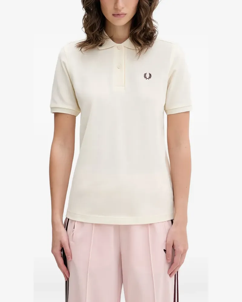 Fred Perry logo-embroidered polo shirt - Weiß Weiß
