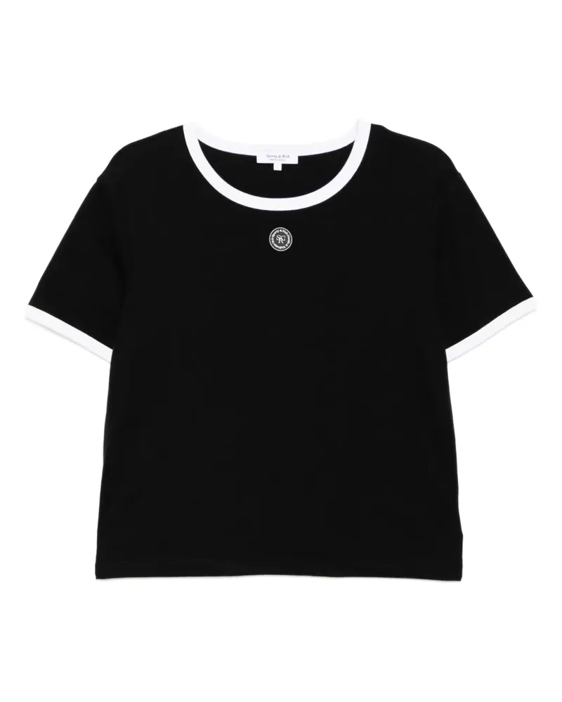 SPORTY & RICH SRHWC T-Shirt - Schwarz Schwarz
