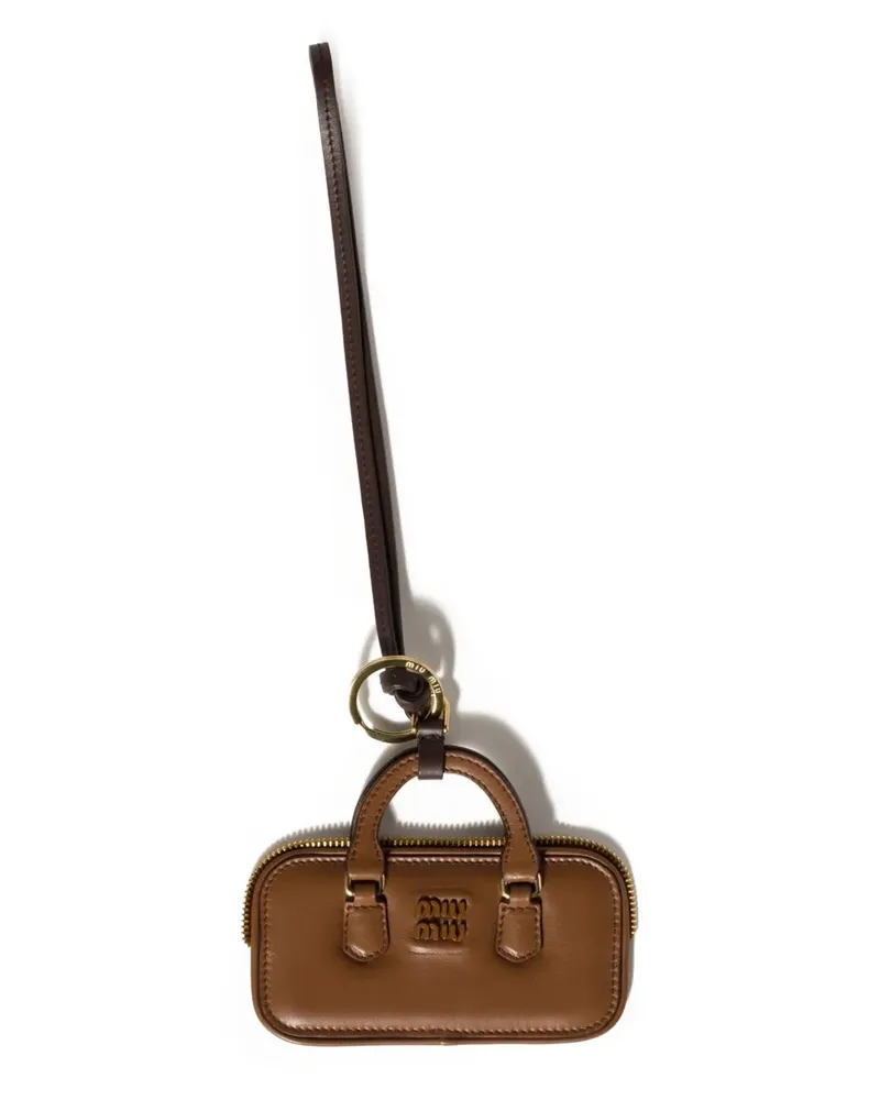 Miu Miu Arcadie Schlüsselanhänger - Braun Braun