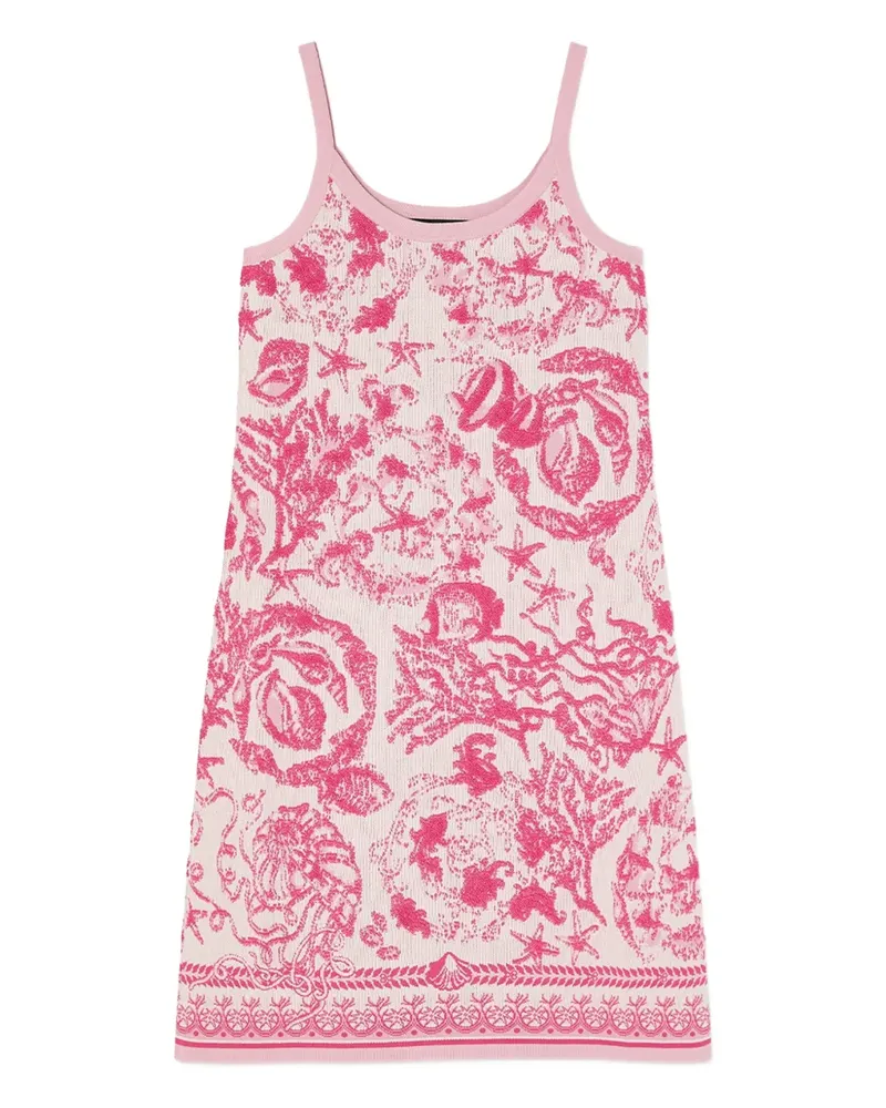 Versace Underwater Barocco Kleid - Rosa Rosa