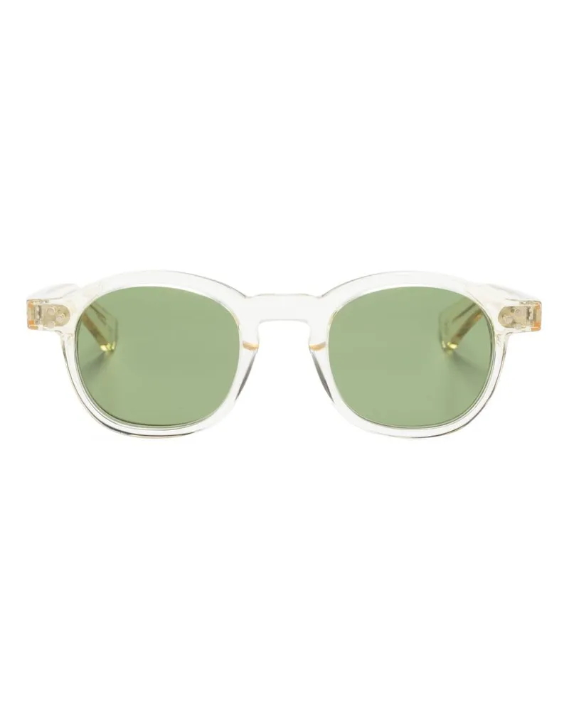 Lesca Iota Sonnenbrille mit rundem Gestell - Nude Nude