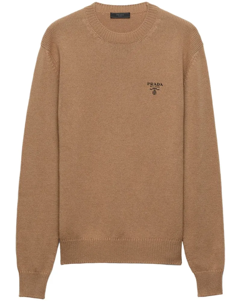 Prada Klassischer Kaschmirpullover - Braun Braun