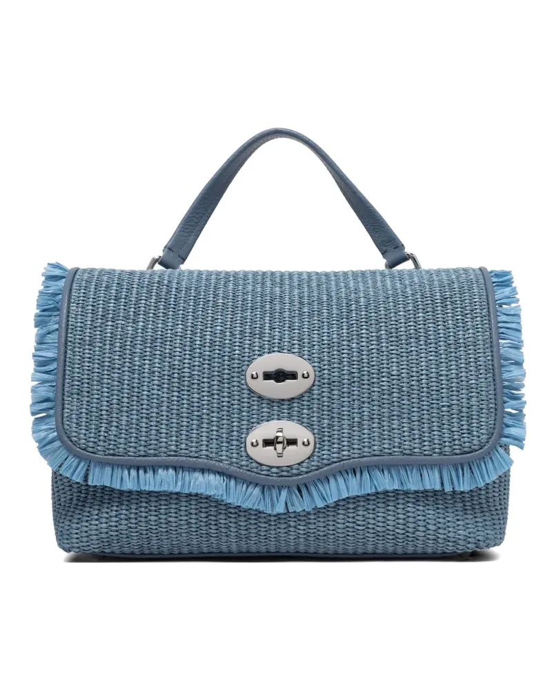 Zanellato fringed woven clutch bag - Blau Blau