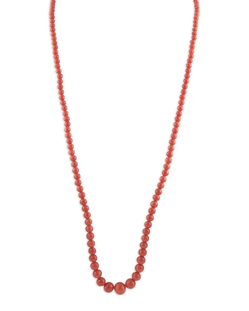 Buccellati Halskette mit Korallenperlen - Rot Rot