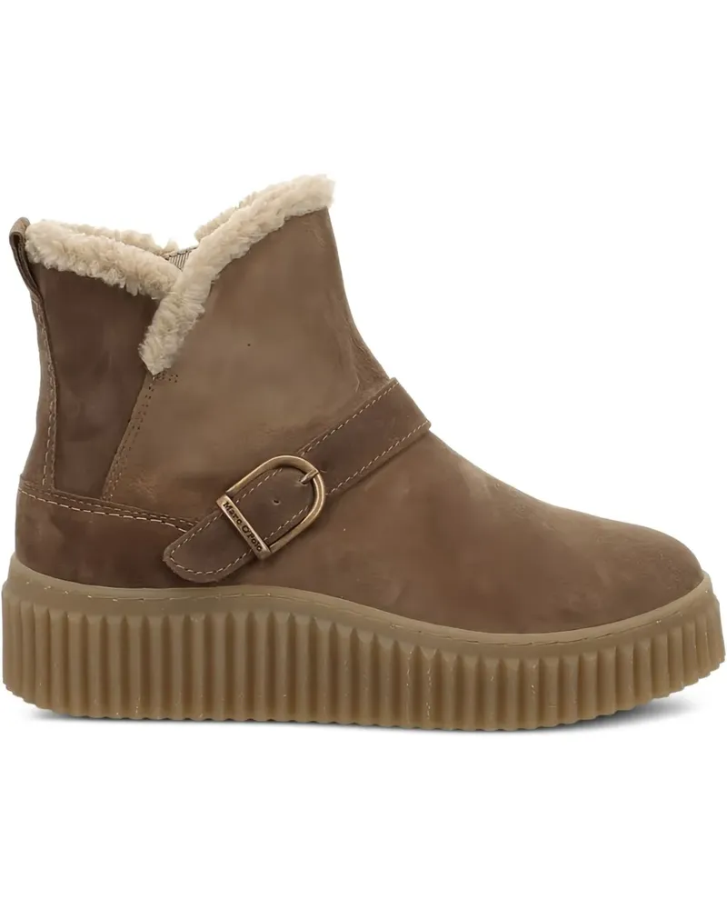 Marc O'Polo Stiefeletten mit Schnallenriemen - Braun Braun