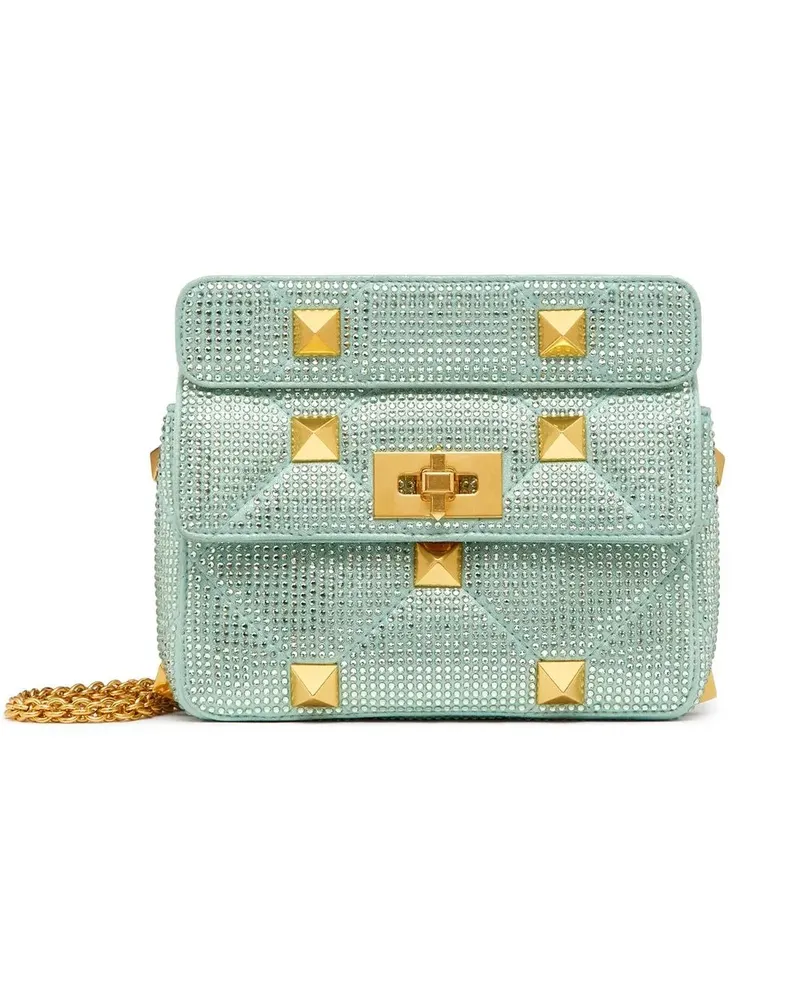 Valentino Garavani Kleine Roman Stud Schultertasche - Grün Grün