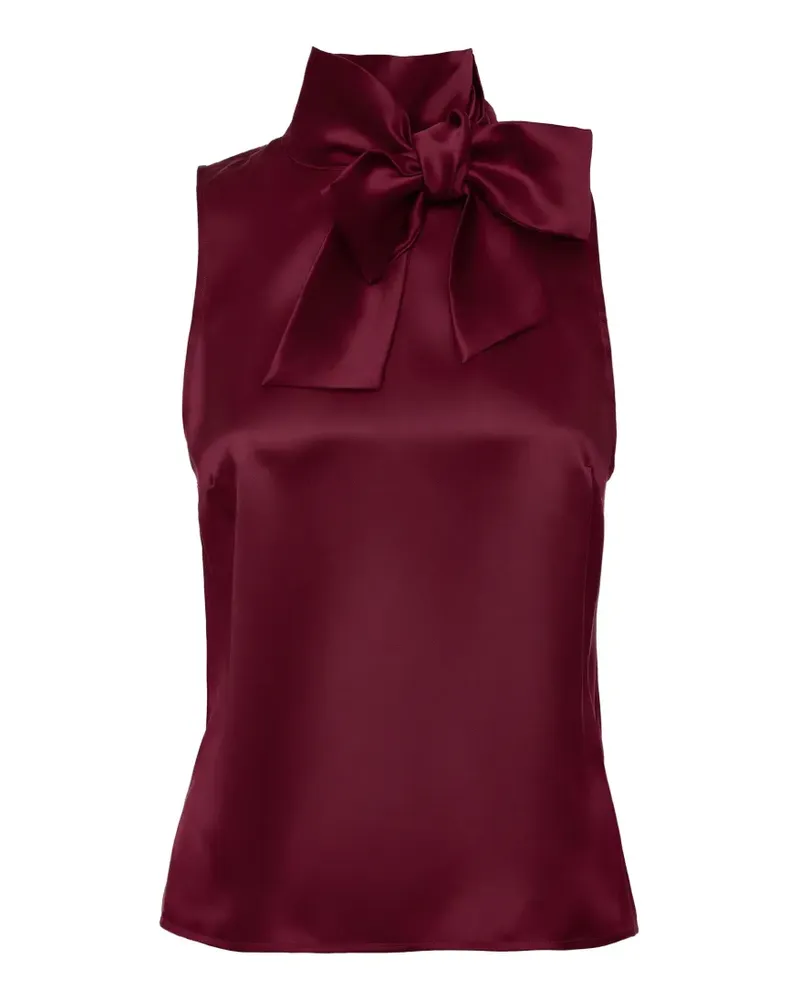 Loretta Caponi Diaspro tie-neck top - Rot Rot